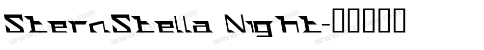 SternStella Night字体转换